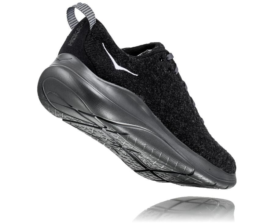 Tenis Hoka One One Hombre Negros - Hupana Flow Wool - EGFA35681